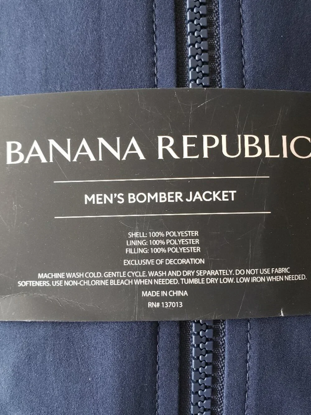 Banana Republic Navy Blue Men’s Bomber Jacket – Size  M